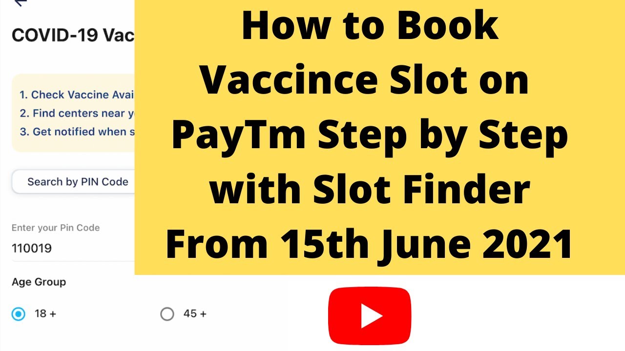 How to Book Slot for Covid Vaccine on Paytm with Paytm Vaccine slot finder