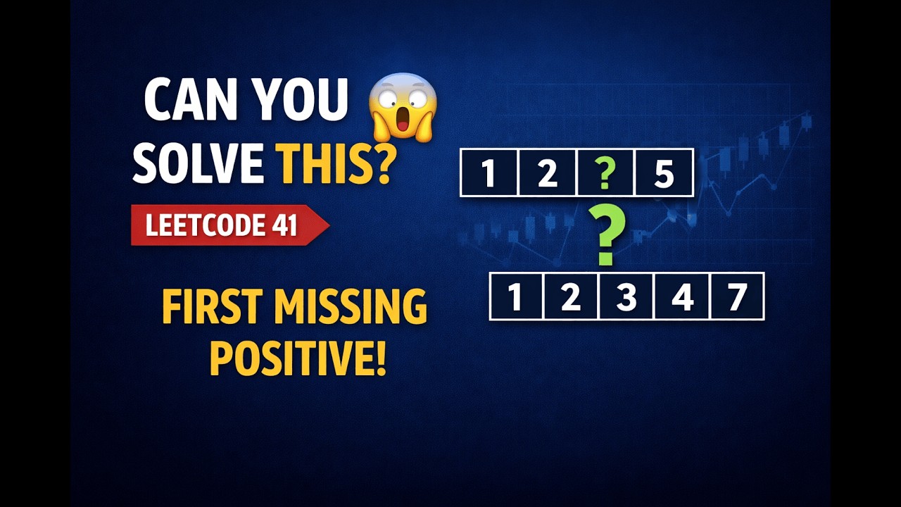 Crack Coding Interviews Series #2 | LeetCode 41 – First Missing Positive (Brute to Optimal)