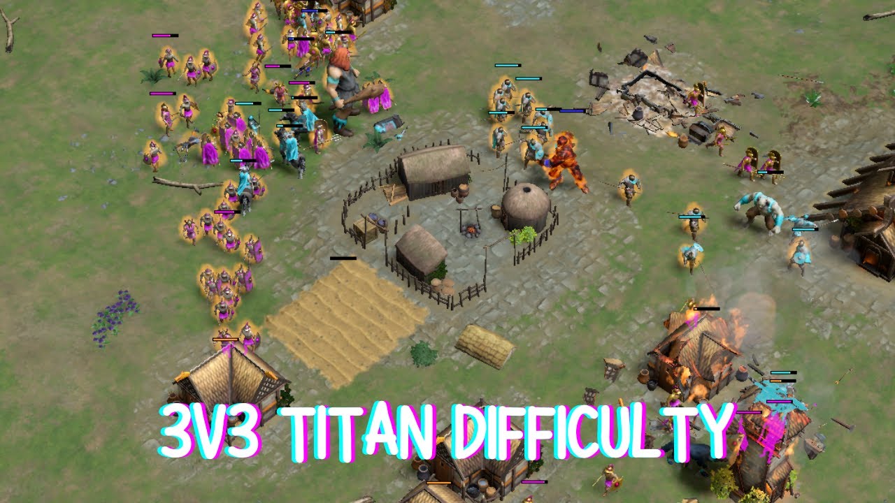 3v3 Titan Difficulty | Age of Mythology Retold
