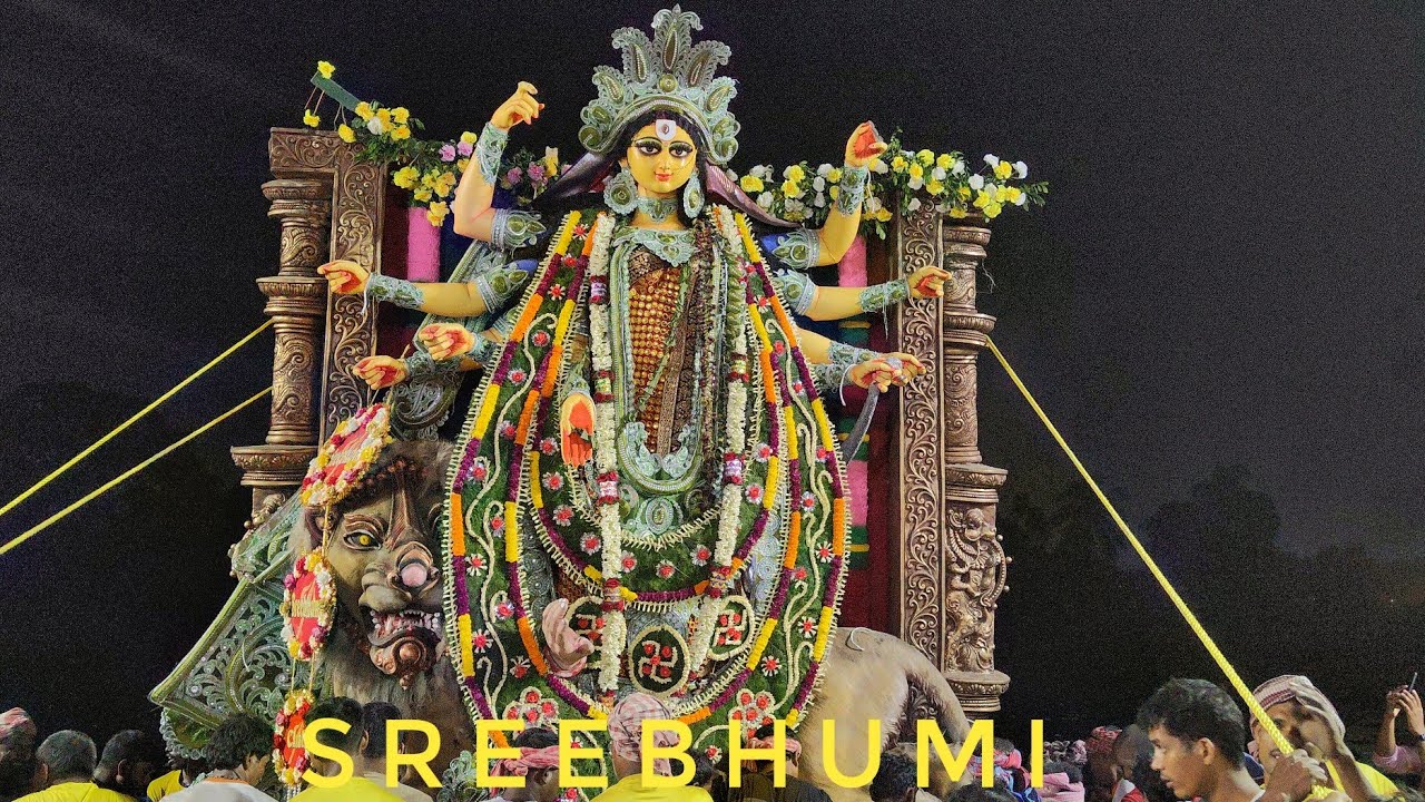 SREEBHUMI DURGA PUJA 2024 VISARJAN।বিশাল শোভাযাত্রায় শ্রীভূমির দুর্গা বিসর্জন|DURGA  VISARJAN 2024