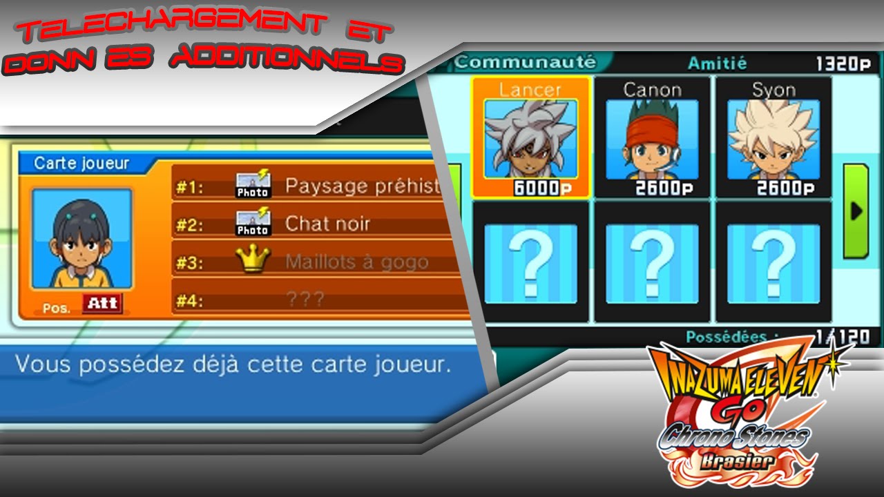 TEZCAT, VLADIMIR, CANON, LANCER | INAZUMA ELEVEN GO CHRONO STONES