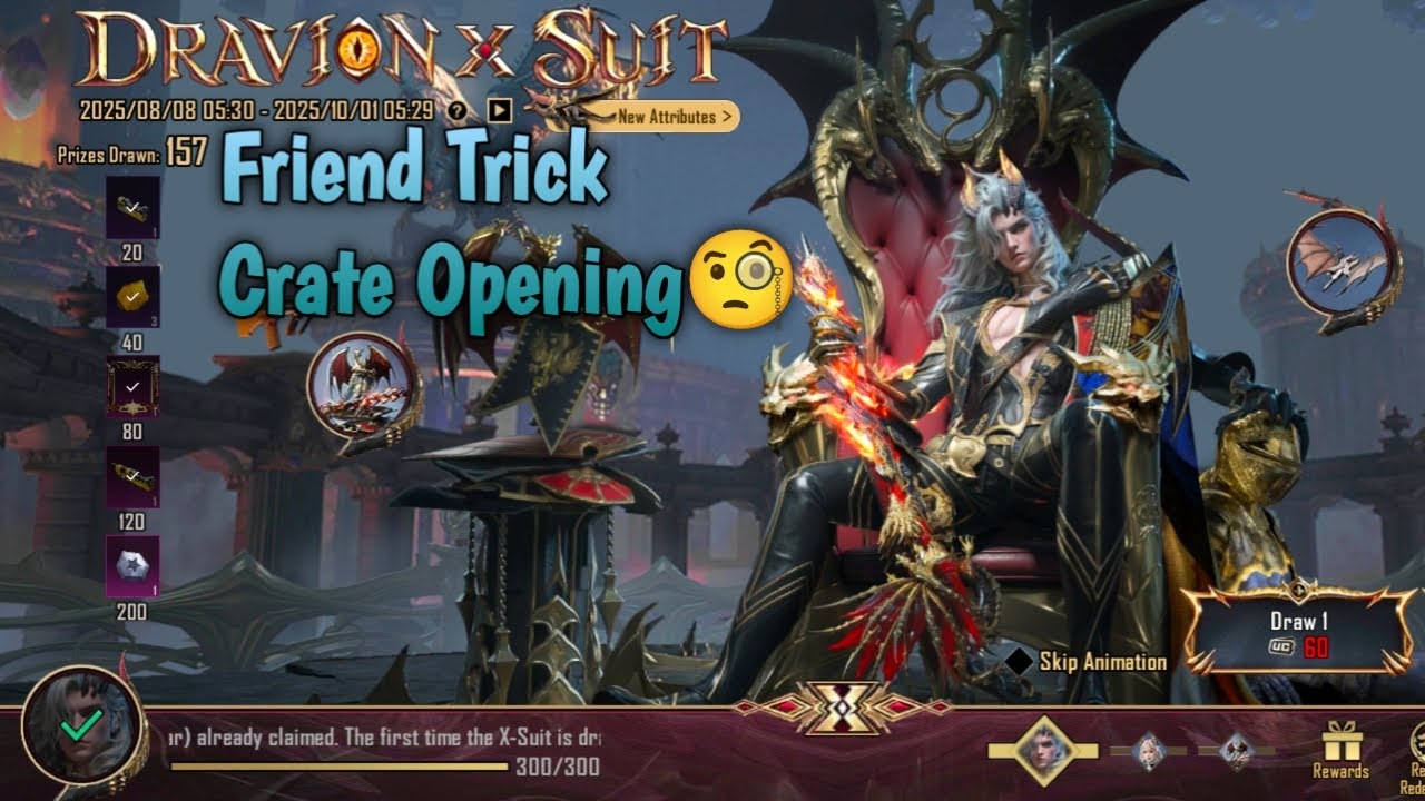 X-Suit Crate opening in BGMI DRAVION X-Suit Crate Opening