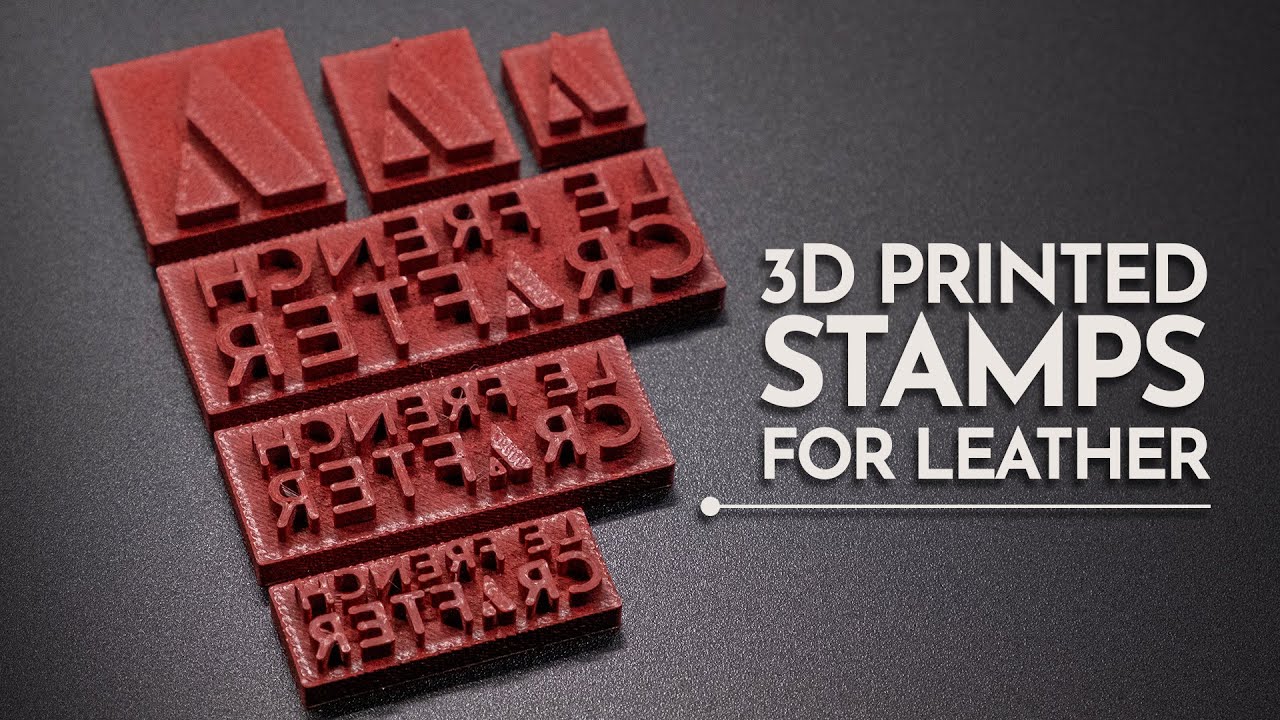 INSANE quality 3D stamps for leather with BAMBU LAB A1 MINI printer