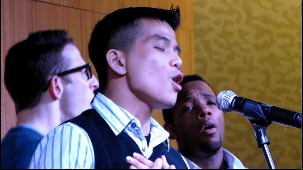 Telly Leung, Hunter Parrish & the GODSPELL cast 