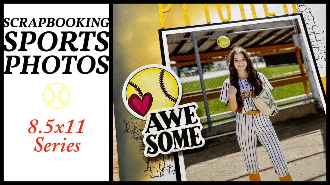 Scrapbooking Sports Photos / 8.5 x 11 Layout Series