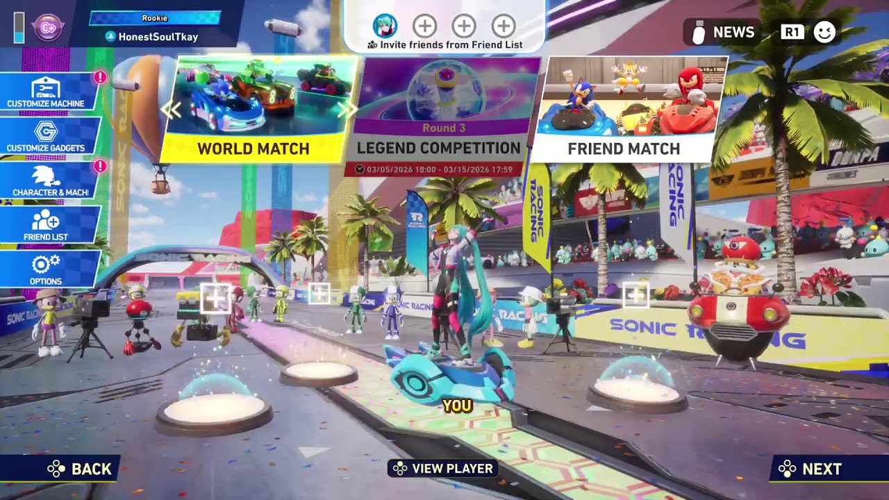 Sonic Racing CrossworldsPs5 gameplay