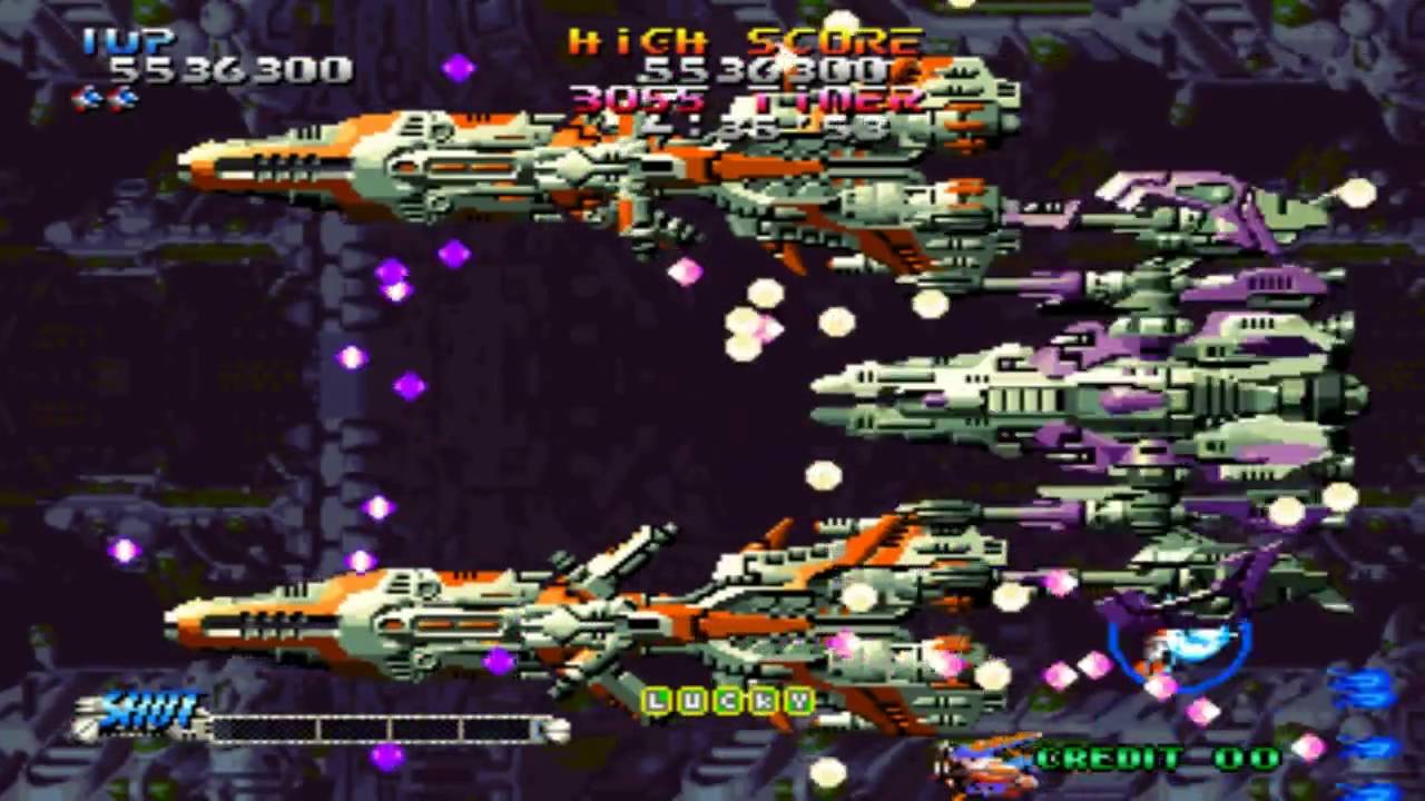 [HD] Blazing Star Stage 6 1998 Yumekobo Mame Retro Arcade Games
