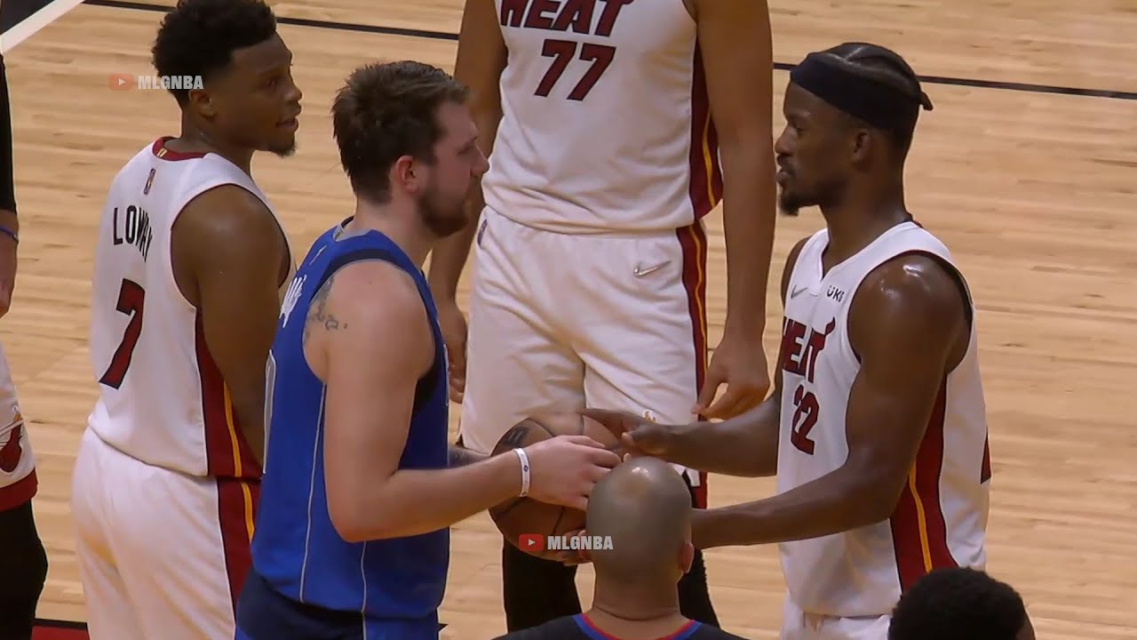 Jimmy Butler tries to recruit Luka to the Miami Heat