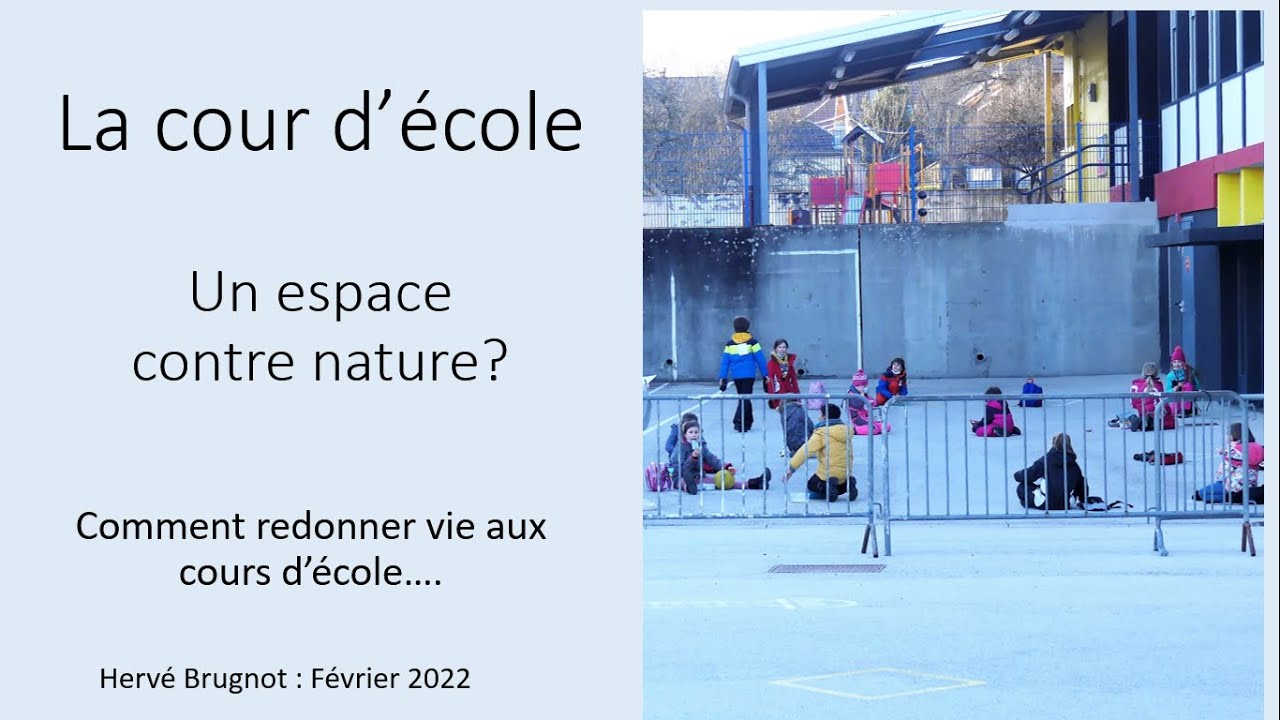 La cour d'école, un lieu contre nature ?