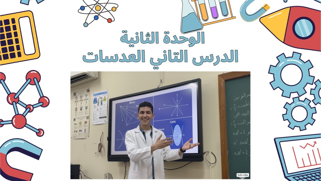 شرح العدسات تالتة إعدادي 2026 الدرس الثاني الوحدة الثانية