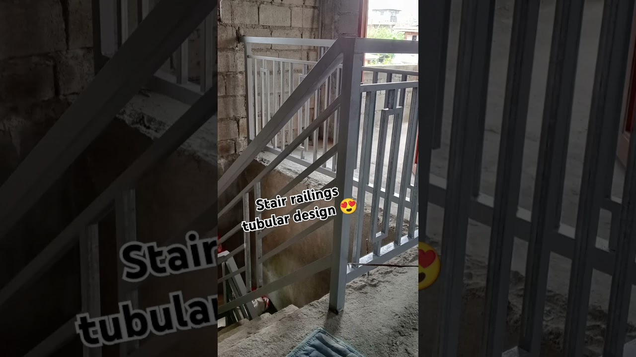 stair railings tubular design 😍🤩