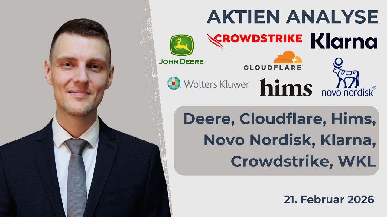 Crowdstrike Aktie, Cloudflare, Deere Aktie, Novo Nordisk Aktie, Wolters Kluwer Aktie, Hims Aktie