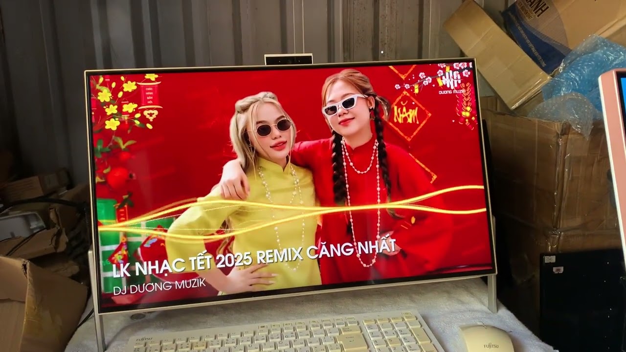 All in One Fujitsu . M&agrave;n 24 inch FHD cực đẹp ... Wifi , bluetooth , Webcam , Mic , Loa ... cực gọn 
