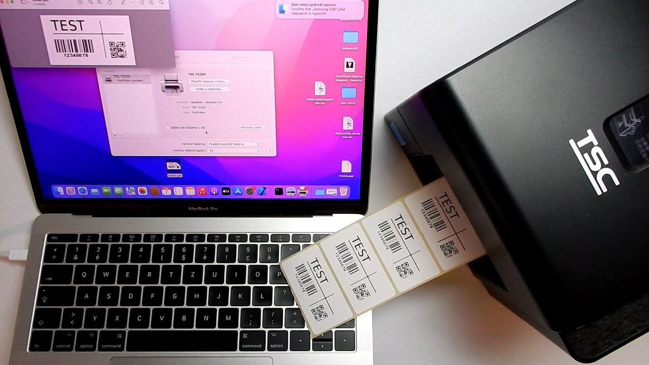 Instalace tiskárny TSC na MAC