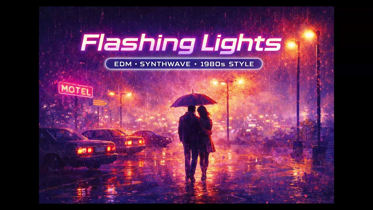 ✨ Flashing Lights 🌌 EDM · Synthwave · 1980s Style