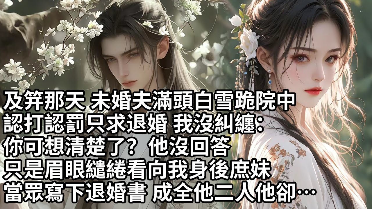 【完結】及笄那天 未婚夫滿頭白雪跪院中，認打認罰只求退婚 我沒糾纏：你可想清楚了？ 他沒回答，只是眉眼繾綣看向我身後庶妹，當眾寫下退婚書 成全他二人他卻…【許青瑟】【大女主】【甜文】