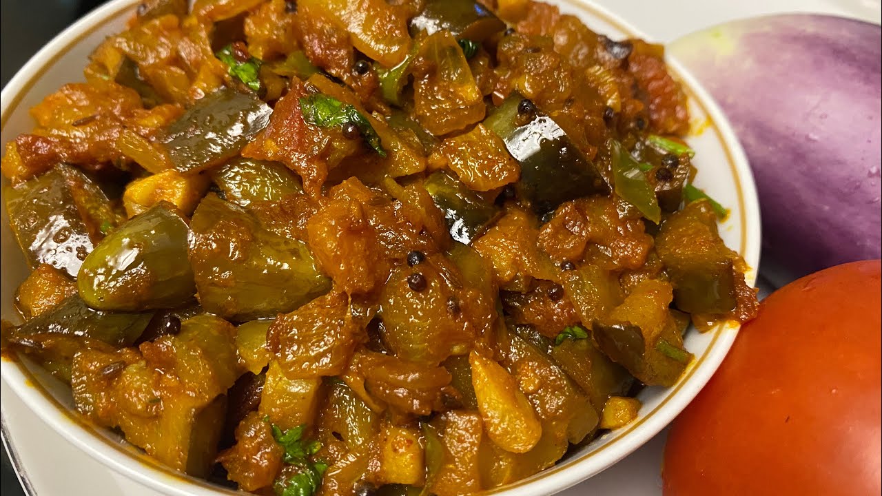 Simple Brinjal Tomato Fry | Easy & Tasty Curry For Chapathi