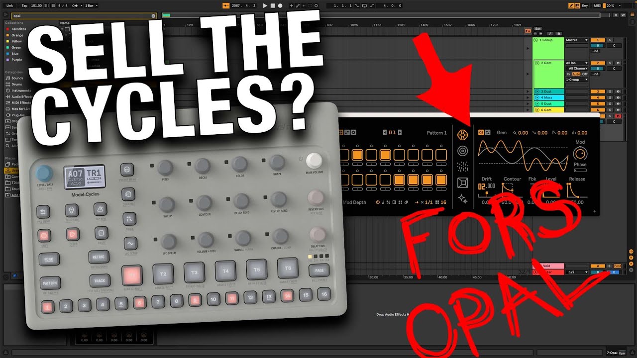 Fors Opal Max4Live for Ableton Live = Worth selling the Elektron Model Cycles?