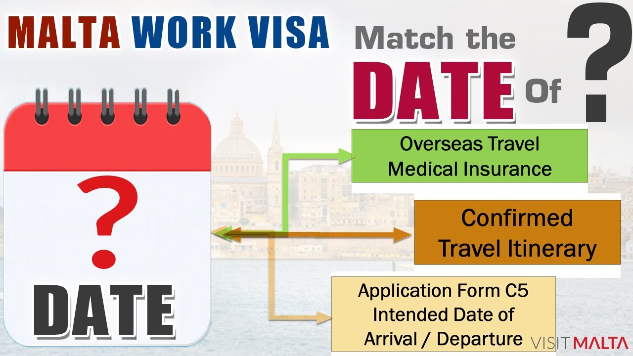 Malta Visa Date of Travel Itinerary, Travel Insurance, Intended Date of Arrival, Departure in VFS