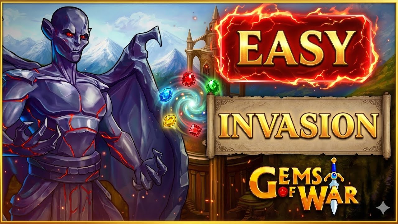 Gems of War Construct Tower Invasion Superfast Reliable High & Low Rarity Teams