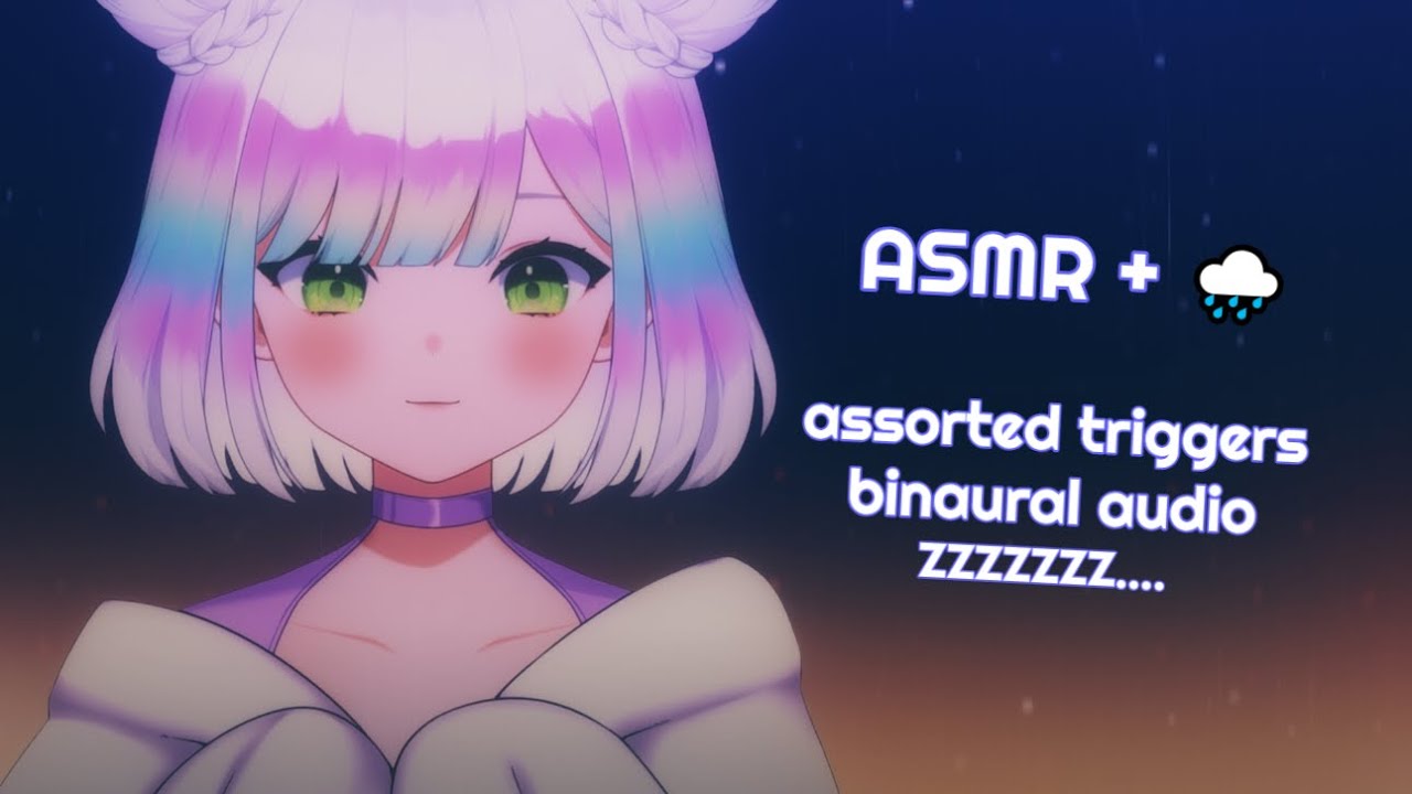 [ASMR] gentle tingles in the rain 🌧✨| assorted triggers😴| 3DIO/binaural | #asmr