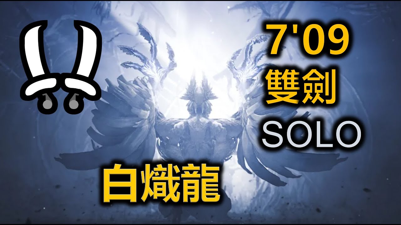 【MHWilds】魔物獵人荒野 雙劍 白熾龍 7'09''36 monster hunter Wilds dual blades solo 非TA