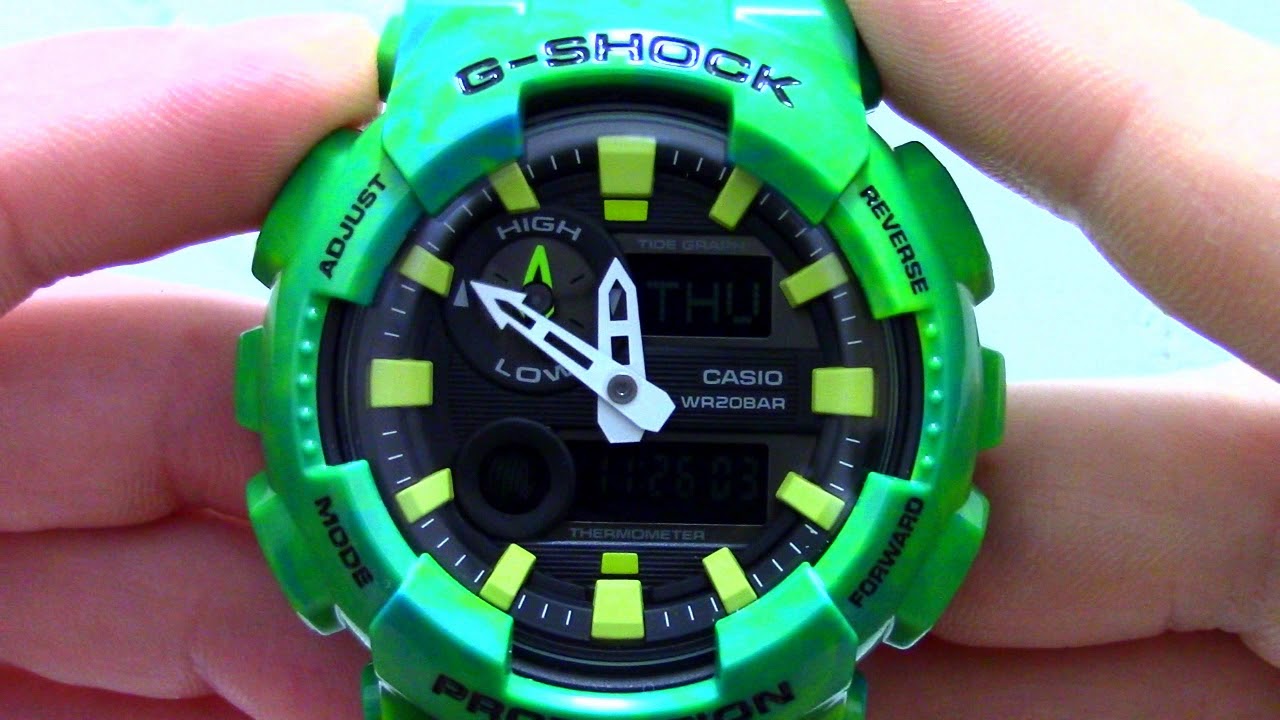 Часы Casio G-SHOCK GAX-100MB-3A - Инструкция, как настроить от PresidentWatches.Ru