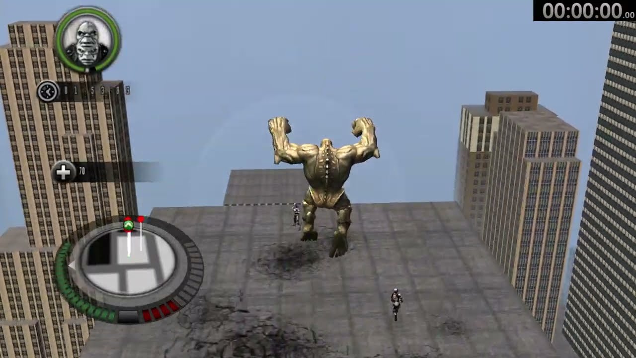 King Of The Mountain Mini-Game - survived for 3:30 - The Incredible Hulk 2008 PC IL Speedrun.