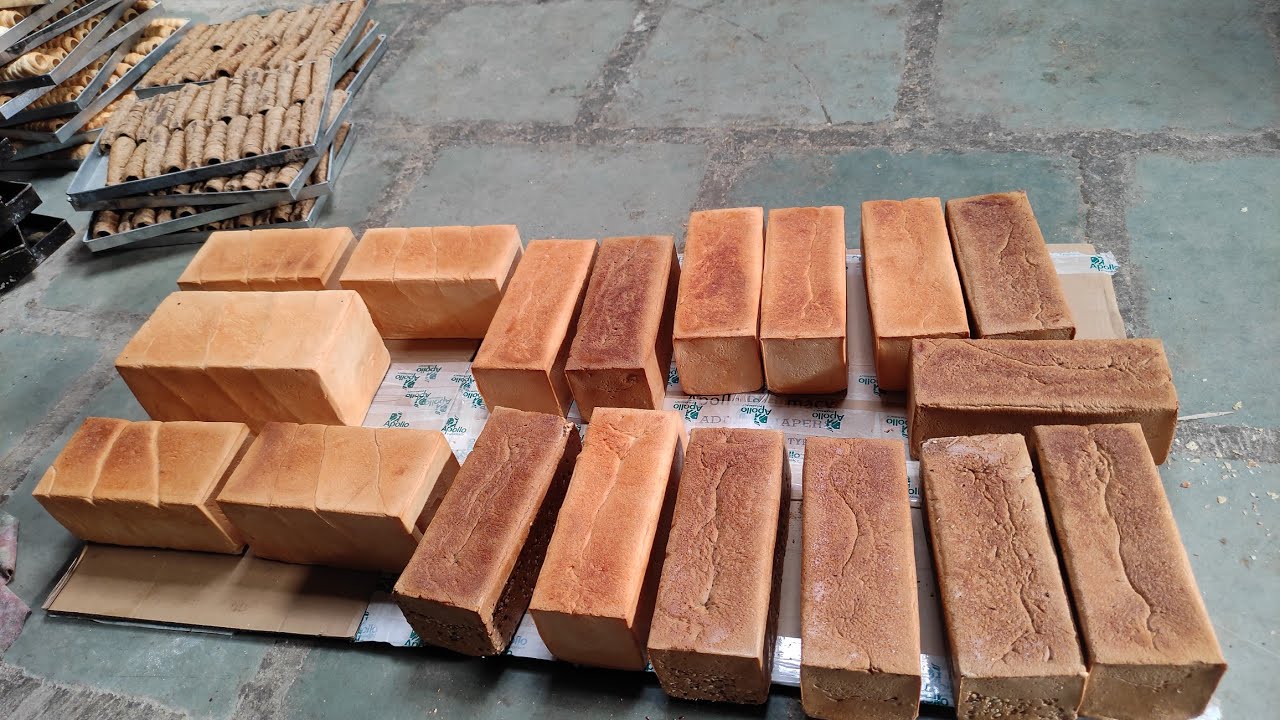 फैक्ट्री में ब्रेड कैसे बनायीं जाती है Bulk Bread Making in factory Bread Recipe Jaipur food Xplorer