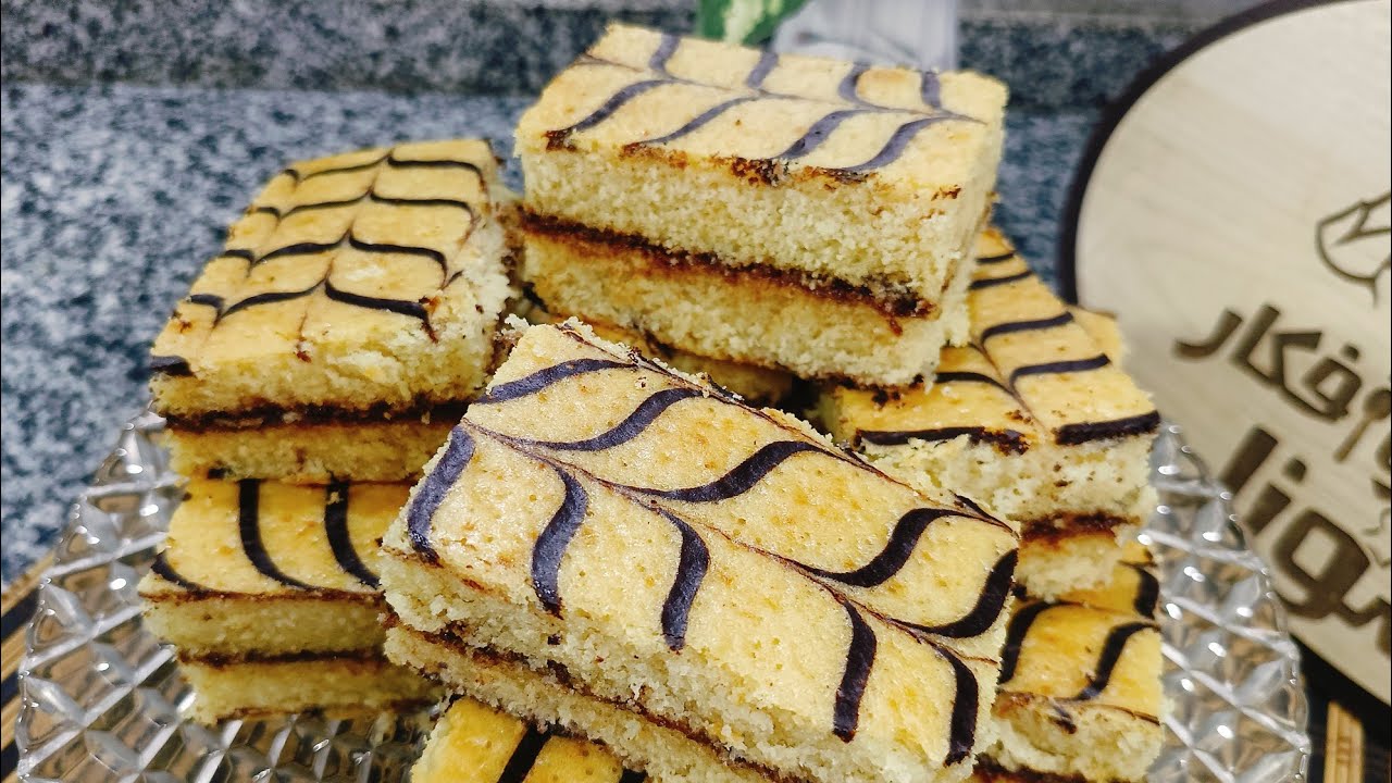 كيكة النايتى,ببيضة واحدة عملنا اكتر من عشر قطع بطعم وريحة زمان Nighty cake #مطبخ_وأفكار_سونا 