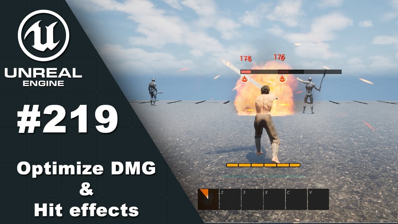 Урок RPG 219. Оптимизация эффектов урона и попаданий (Unreal Engine 5)