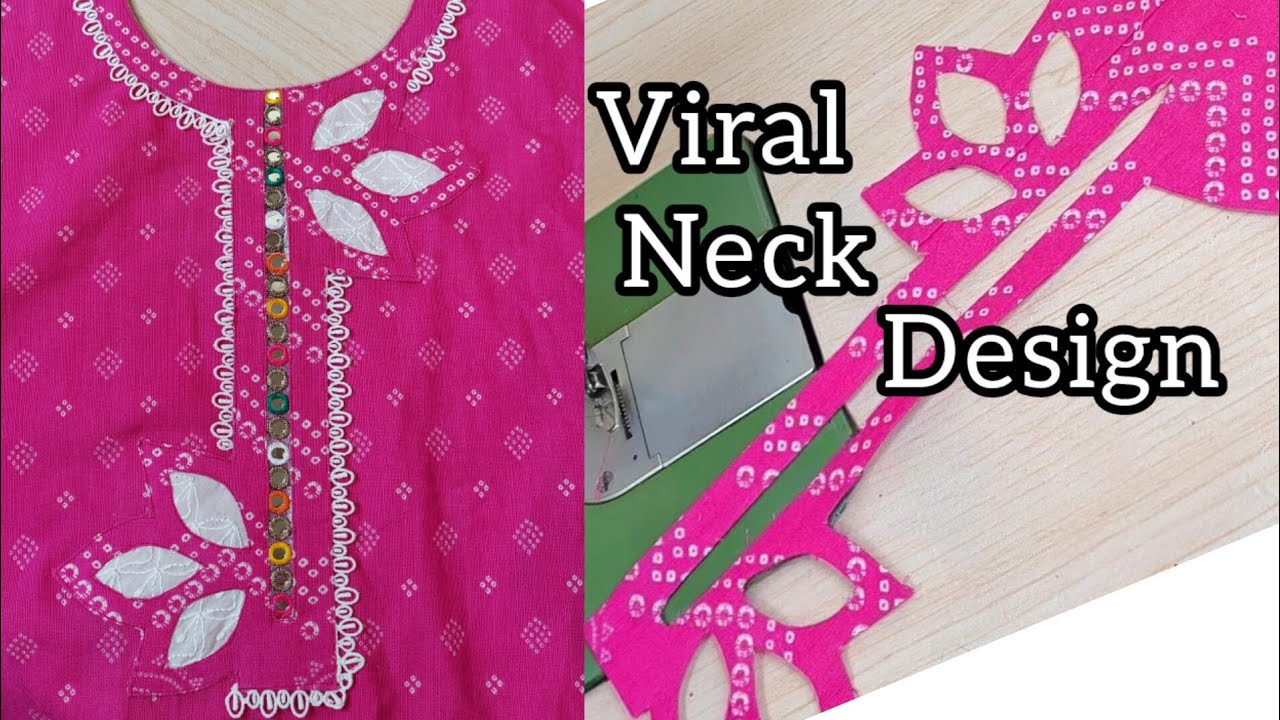 Viral leaf shape Neck Design🌷🌟 Beginner friendly neck Design tutorial | Sew N Fabrics 