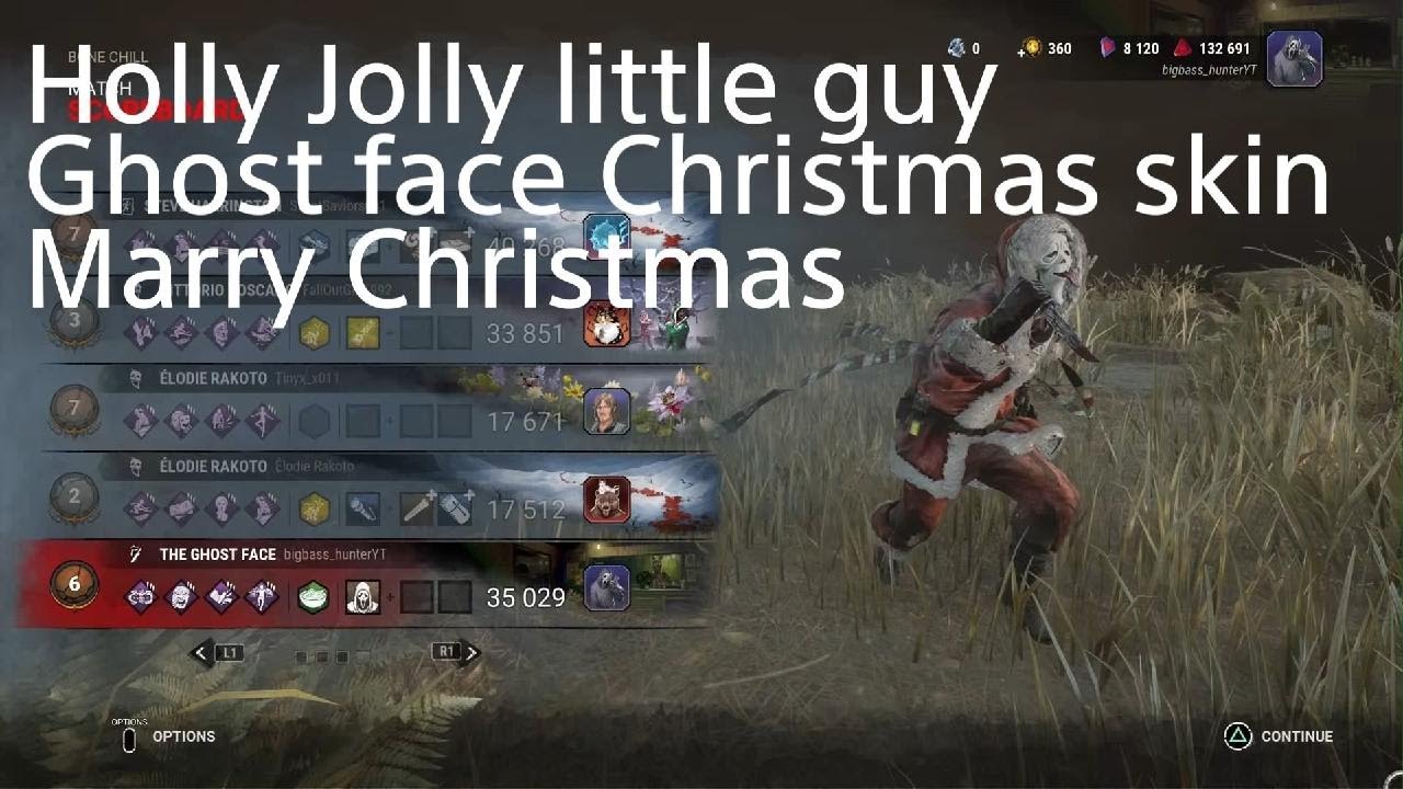 Holly jolly Ghost face