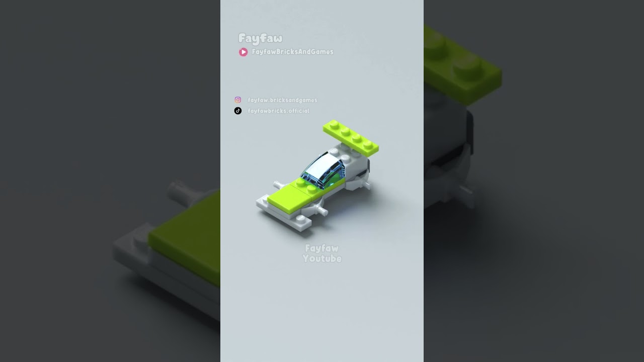 Классический гоночный автомобиль LEGO, зелёный 