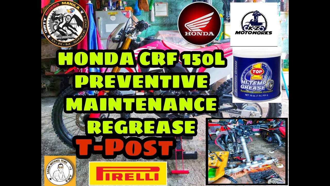 HONDA CRF150L RE-GREASE CENTER POST KNUCKLE BEARING PREVENTIVE MAINTENANCE AND CLEANING.