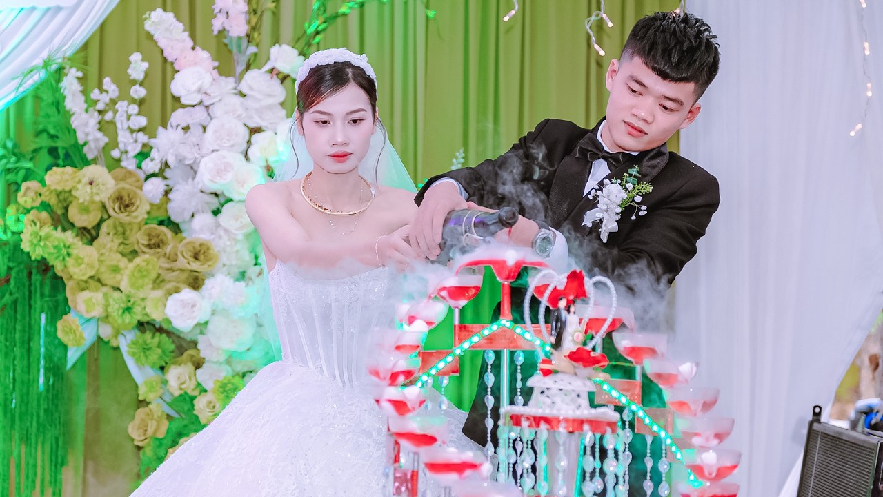 Đám Cưới Xóm Ốc | Văn Hùng❤️Ngọc Linh | Gái Mường Xinh Đẹp Trong Trang Phục Dân Tộc Mường Đón Khách