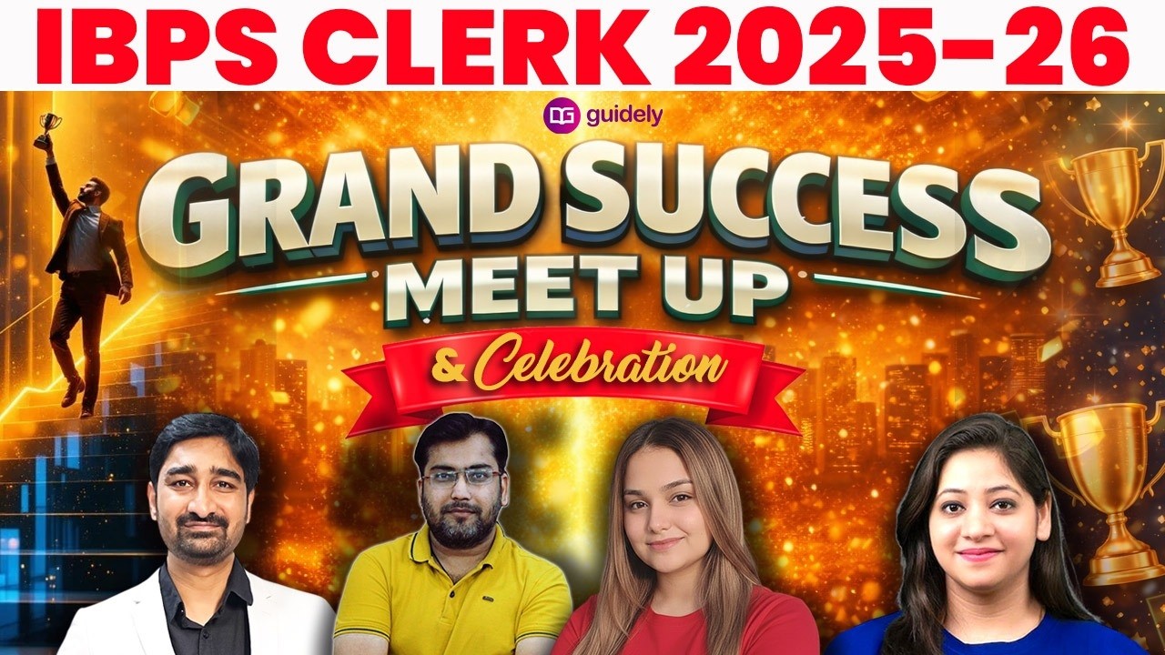 IBPS Clerk 2025-26 Grand Online Success Meet 🎉 | Guidely Topper Interaction & Celebration