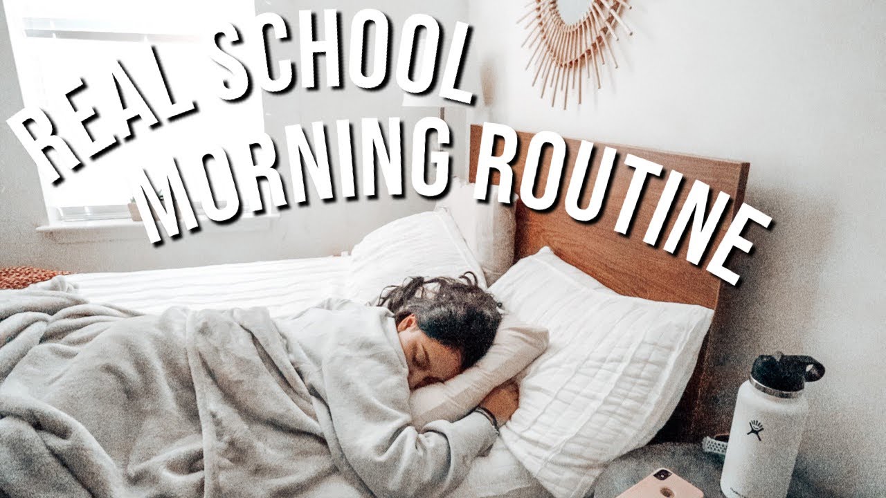 my REAL school morning routine