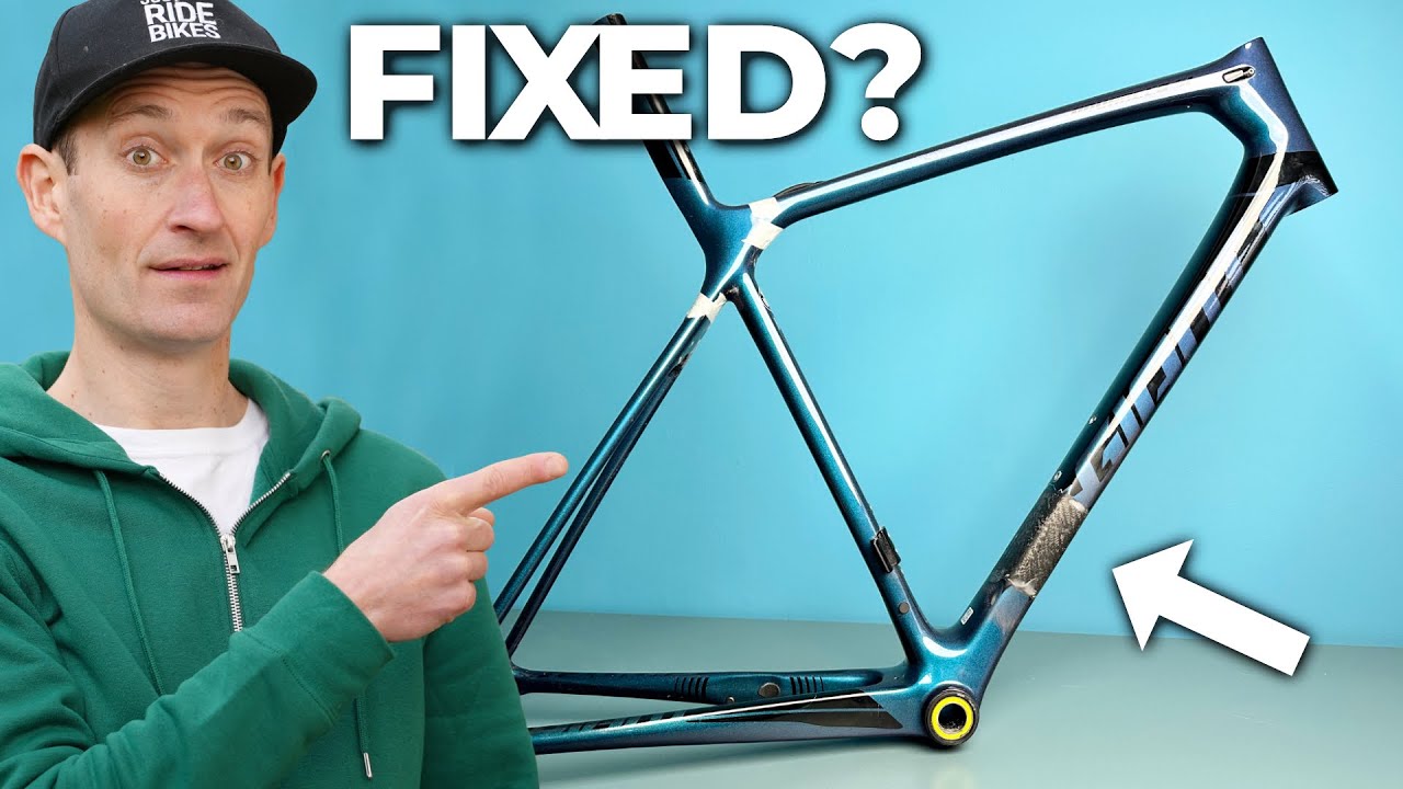 Rebuilding a BROKEN Giant TCR Advanced SL Carbon Frame | PT2