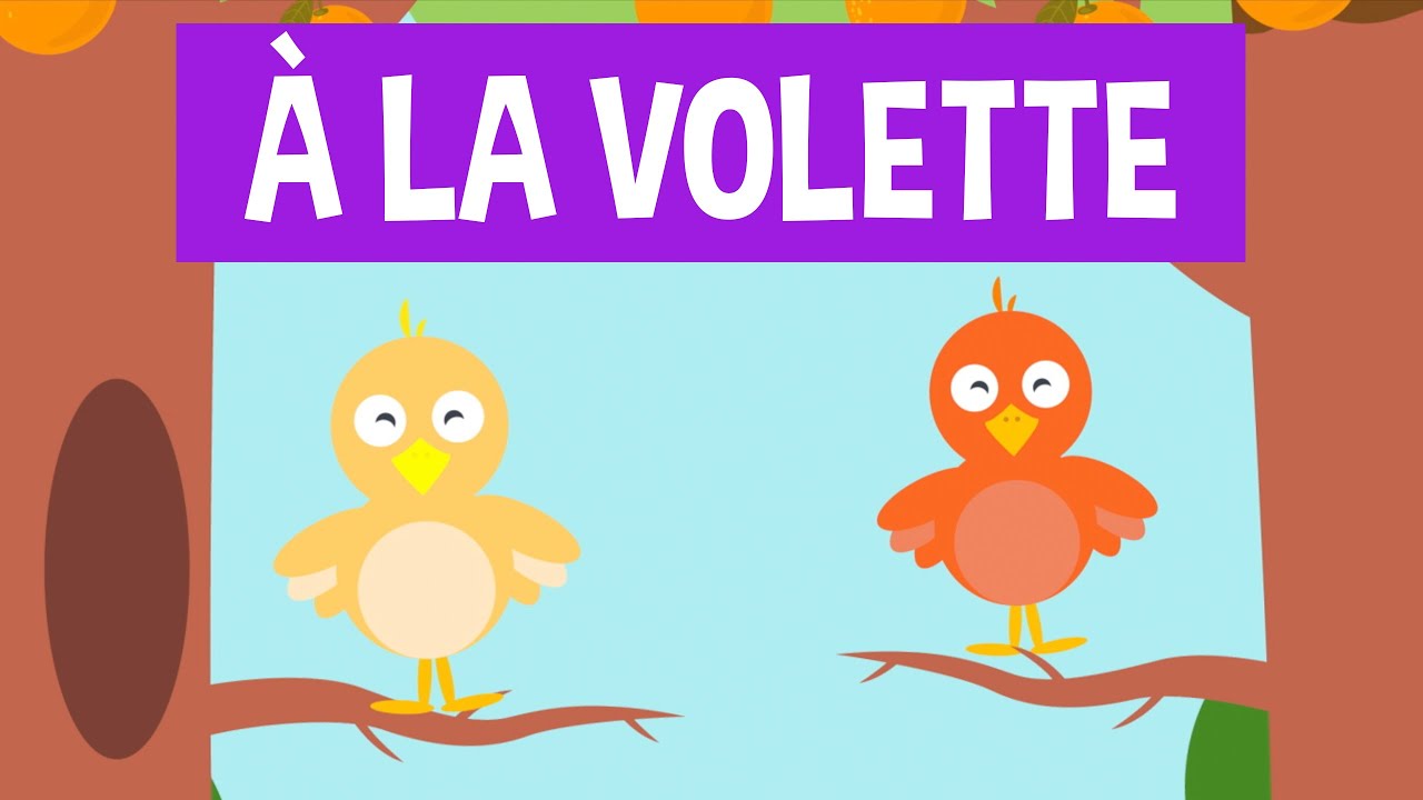 À la volette 🐦 | Comptine traditionnelle animée pour enfants – Les Comptines de Laurette