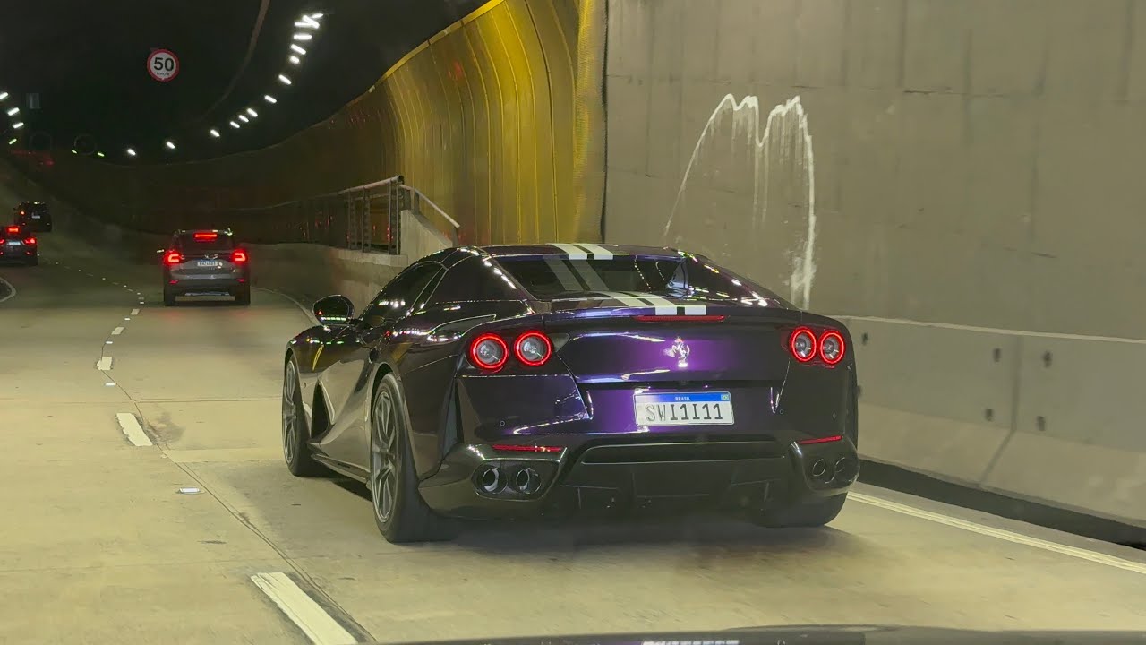 INSANO!!! FERRARI 812 GTS COM ESCAPAMENTO NOVITEC NO TÚNEL!!! *João Vilkas*