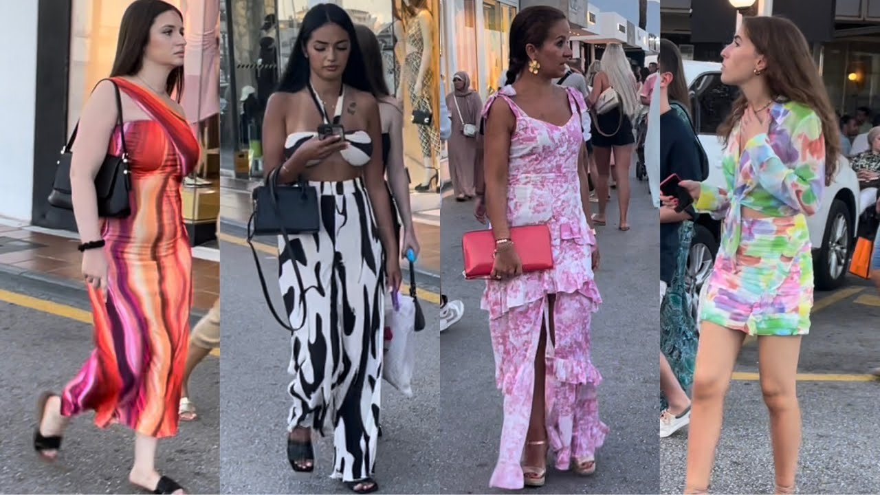 Puerto Banus Marbella Spain 🇪🇸 WHAT PEOPLE ARE WEARING SUMMER 23 #streetstyle #vogue #fashionweek