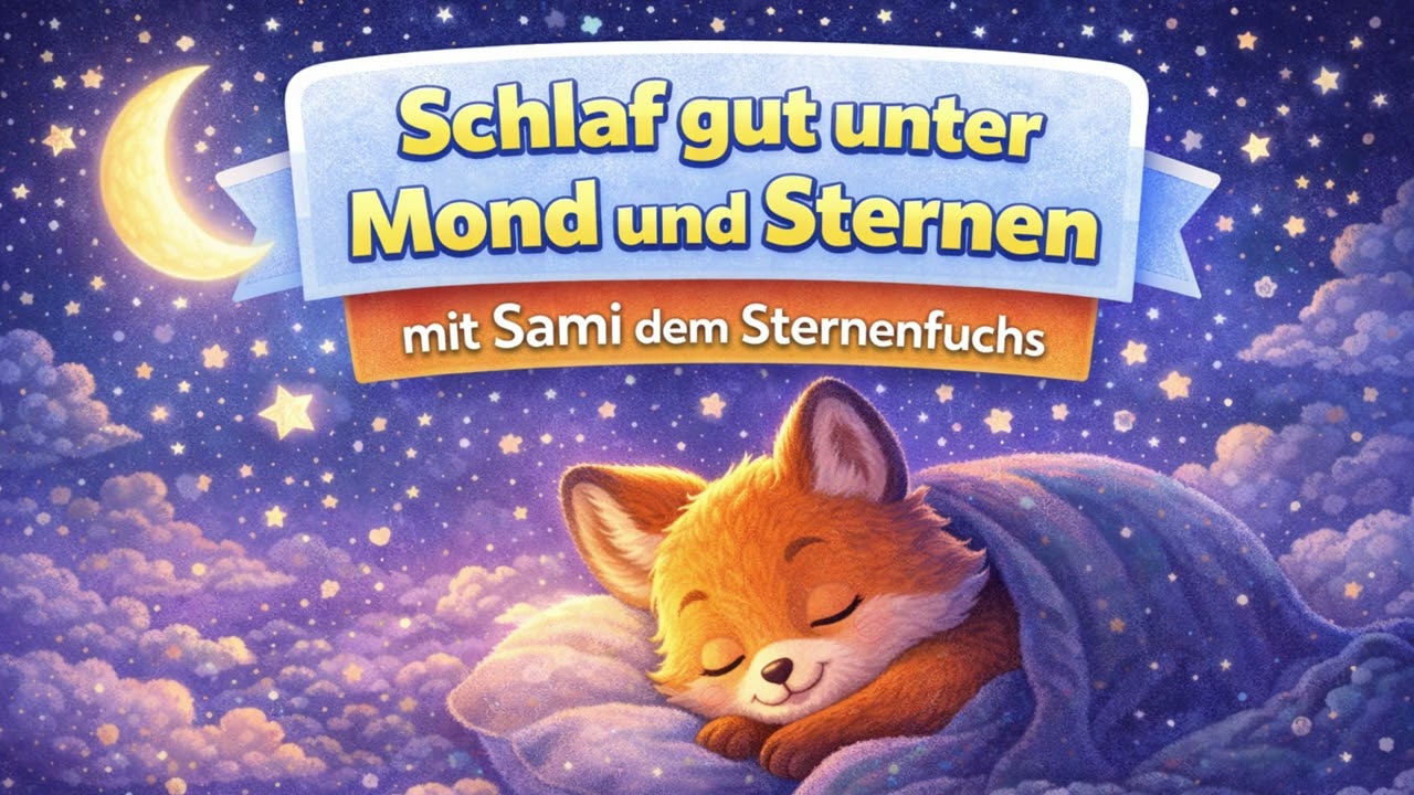 Schlaf gut unter Mond und Sternen 🌙 | Ruhiges Einschlaflied für Kinder