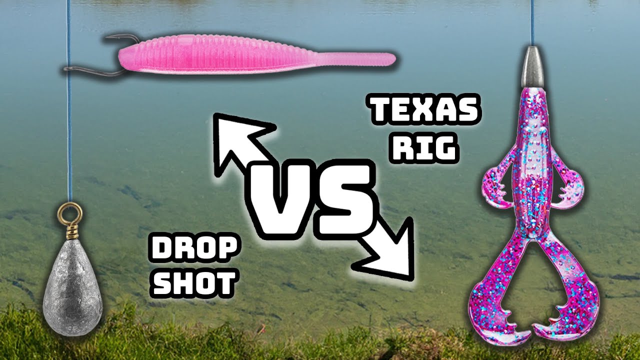 Ловля рыбы на оснастку «DROP SHOT» или «TEXAS RIG» (какая оснастка лучше?)