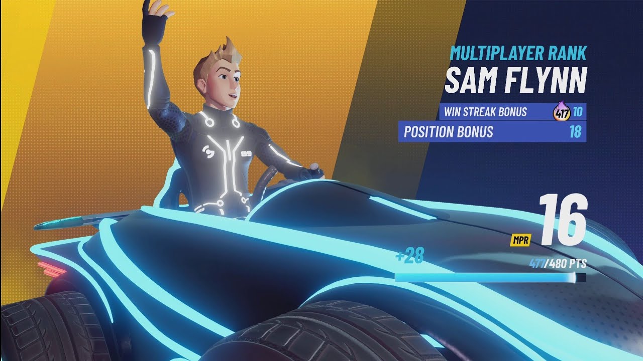 SAM FLYNN - RANK MATCH | Disney Speedstorm