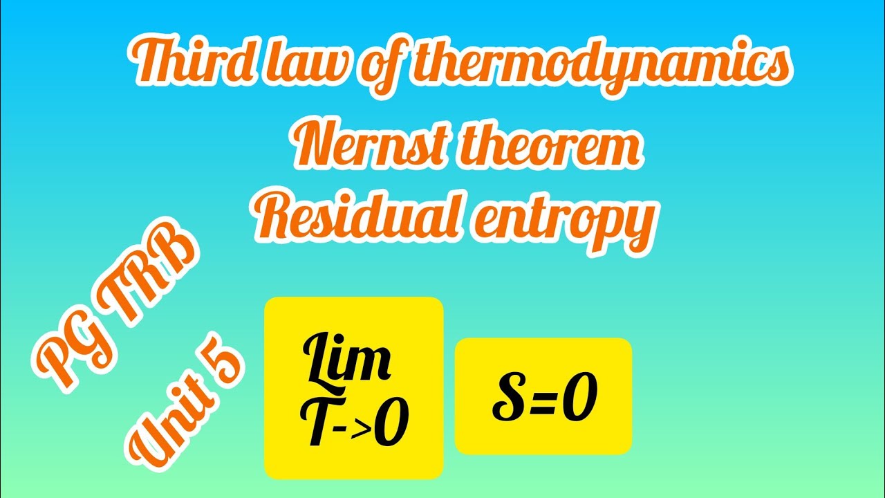 Third law of Thermodynamics and Residual entropy