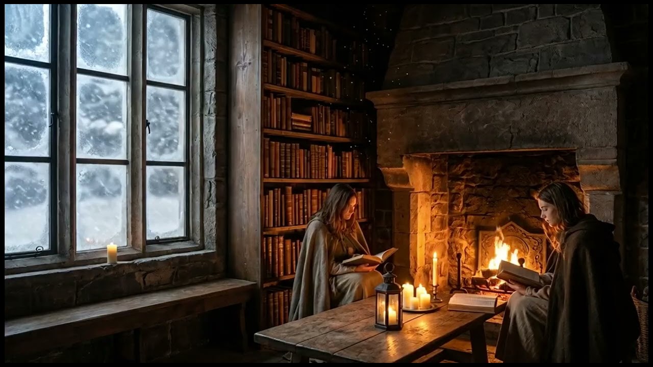 MAISON DELIA SOUNDSCAPES: MAGICAL LIBRARY IN A SNOWSTORM