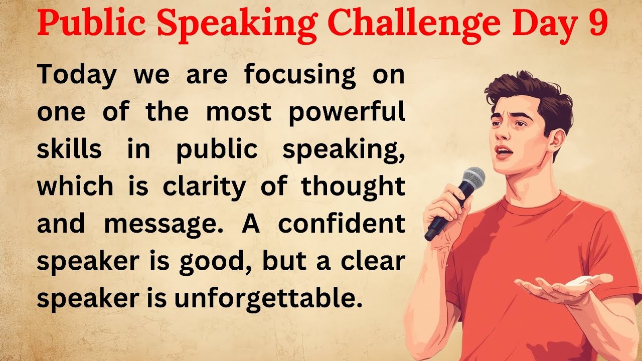 Day 9 Public Speaking Challenge | Clarity, Shadowing & Listening Practice