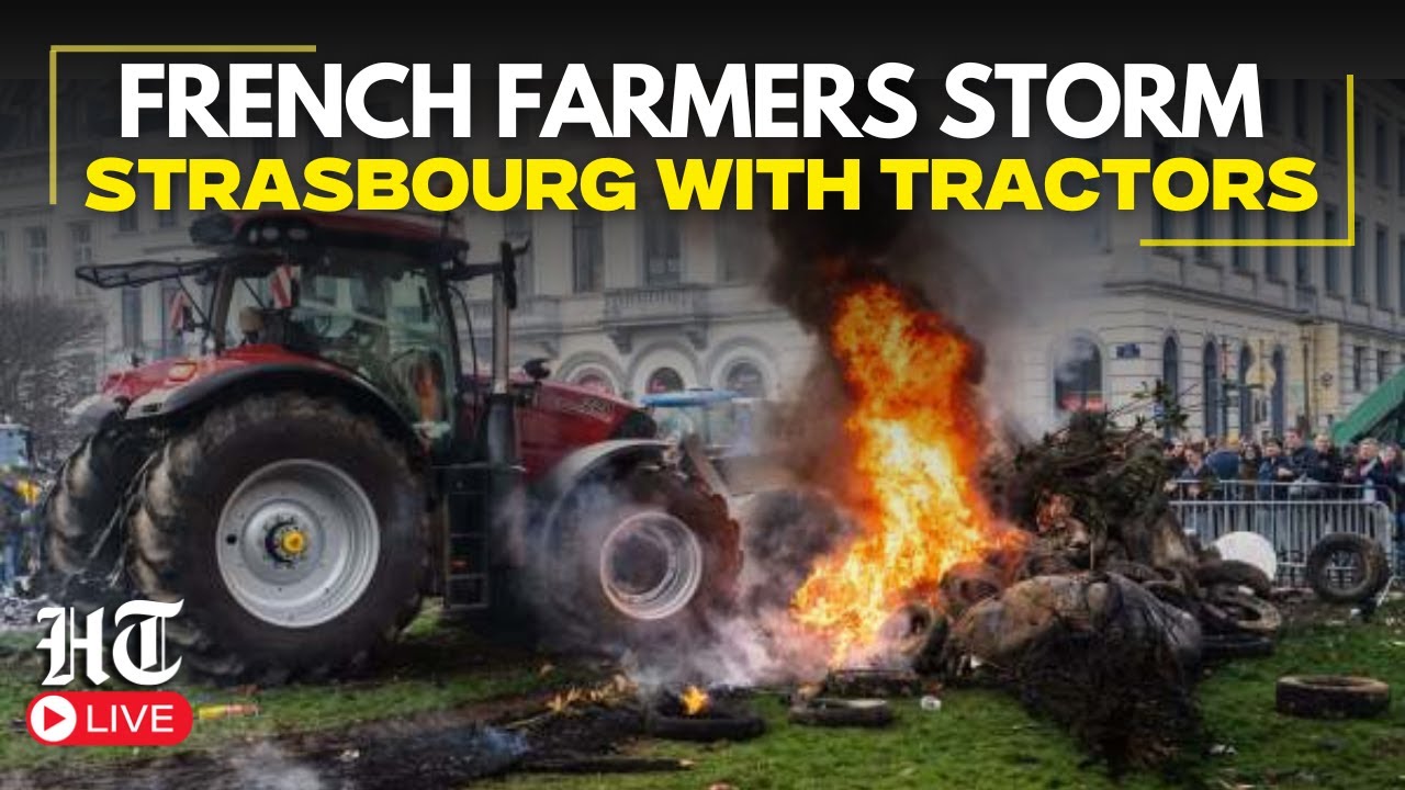 Live | French farmers protest in Strasbourg against Mercosur trade deal | EU Parliament
