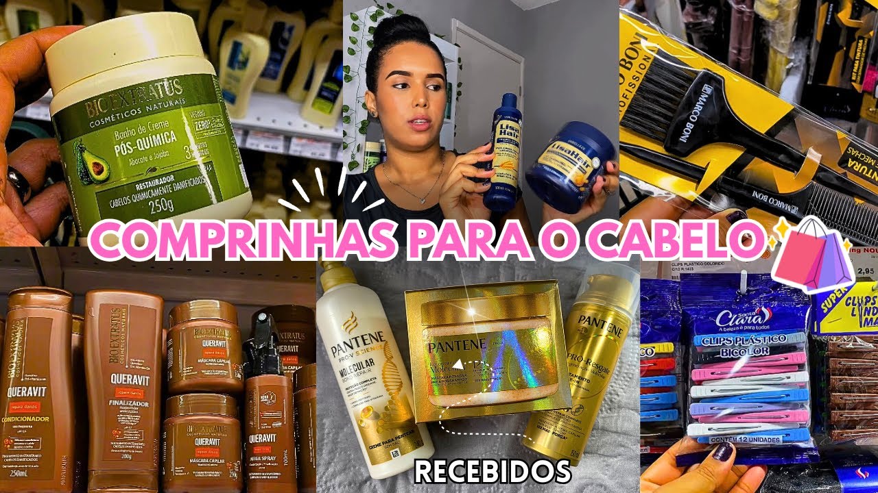 COMPRINHAS PARA CUIDAR DO MEU CABELO CRESPO ALISADO🛍️/ + Recebidos Pantene.